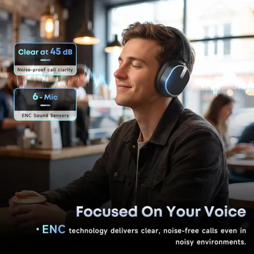 Hybrid Active Noise Cancelling Bluetooth Headphones Wireless Headphones