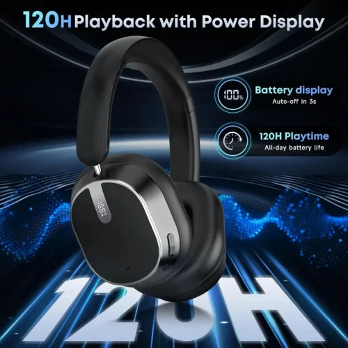 Hybrid Active Noise Cancelling Bluetooth Headphones Wireless Headphones
