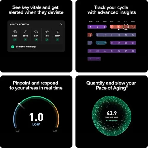 WHOOP 5.0/MG Activity Tracker – 12 Month Membership | Health & Fitness Wearable