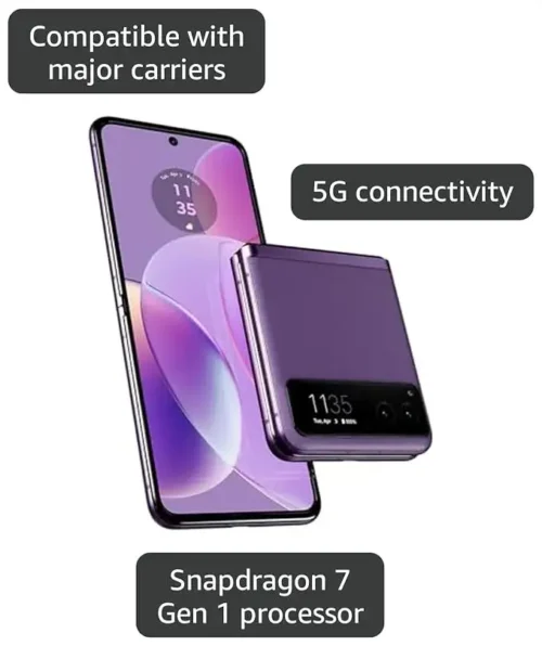 ad477365-8d78-4a40-9b5f-df5a9425a920 Motorola razr | 2023 | Unlocked | Made for US 8/128 | 32MP Camera | Summer Lilac