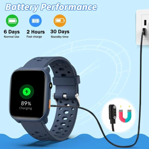 ModaWin W98 Kids Smart Watch with 12 Puzzle Games, 1.83" Touch Screen & 100+ Sport Modes ModaWin W98 Kids Smart Watch with 12 Puzzle Games, 1.83" Touch Screen & 100+ Sport Modes
