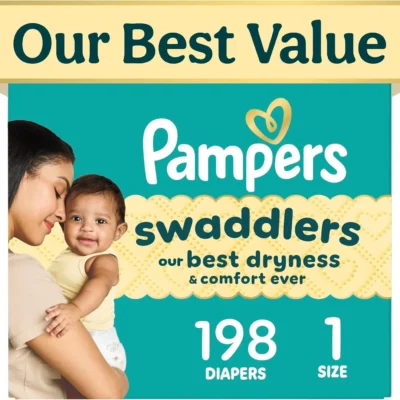 Pampers Swaddlers Baby Diapers Size 5 132 Count Leakproof Disposable Diapers